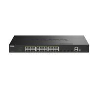 Switch D-LINK DGS-1530-28P/E gestionado 24 puertos Gigabit PoE+ 4x10G SFP+ rack