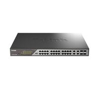 Switch D-Link DSS-200G-28MP 24 puertos Gigabit PoE 370W 4 Combo SFP L2 Gestionado 1U Rack