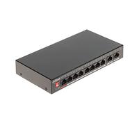Switch|DAHUA|PFS3010-8ET-96|Type L2|8x10Base-T / 100Base-TX|2x10Base-T / 100Base-TX / 1000Base-T|PoE Ports 8|DH-PFS3010-8ET-96
