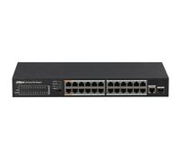 Dahua Conmutador PFS3125-24ET-190 25 puertos (24 PoE) Fast Ethernet 10/100 L2 No administrado Negro