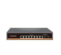 Switch de Red Conmutador Ethernet no administrado multigigabit de 10 Puertos con 8 Puertos PoE+ IEEE 802.3af/at y 2 SFP(Switch with AU Adapter)