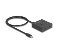 Switch DeLock 2 puertos USB-C 10 Gbps modelo 18911 bidireccional, 8K Ultra HD