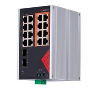 Switch din poe gigabit 8p rj45 + 8p rj45 +2sfp safire sf-swi1808hipoe