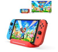 Switch Dock for Nintendo Switch OLED, TV Adapter Switch Docking Station with HDMI USB 3.0 Port Type C Charging Type C Connectors Travel Base Portable USB C Hub Stand