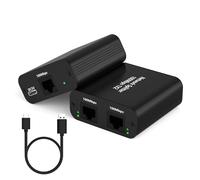 Switch Ethernet 100Mbps de 2 Puertos, Divisor de Red Ethernet RJ45, Network LAN Switch 1 to 2 Network Splitter Avec USB Câble, 100Mbps Ethernet Adapter para Concentrador, Interruptor, Router, TV