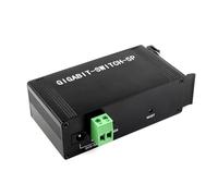 Switch Ethernet 5 Puertos Gigabit Full-Duplex 10/100/1000Mbps, Industrial Switch Gigabit, 5~36V, Plug & Play, Protecciones Múltiples, Carcasa Aleación, Montaje Riel DIN