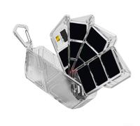 Switch Game Card Case, caja de almacenamiento transparente para Switch 2 para OLED Lite, organizador de tarjetas de memoria para tarjetas de juego (transparente)