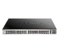 SWITCH GESTIONABLE L3 D-LINK STACKABLE DGS-3130-54PS/E 48P POE (370W) GIGA + 2P 10G + 4P 10G SFP+
