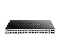SWITCH GESTIONABLE L3 D-LINK STACKABLE DGS-3130-54TS/E 48P GIGA + 2P 10G + 4P 10G SFP+ DGS-3130-54TS/E