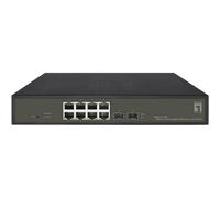 Switch Gestionado LevelOne GES-2110P 8 Puertos Gigabit PoE+ 130W 2 SFP Sin Ventilador