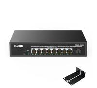 Switch gestionado por Red Gigabit PoE de 8 Puertos 2.5G con SFP 10G, IEEE 802.3af/at PoE 135W, Compatible con WiFi6 Ap, NAS, cámara PoE NVR
