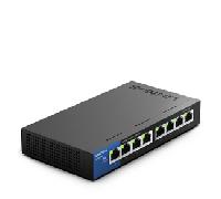 Conmutador de Red LGS108 1000 Mbit/s Negro/Azul - LINKSYS