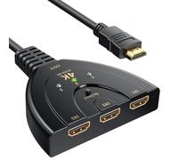 Switch HDMI 3 entradas 1 Salida, 4K 60 Hz y HDR