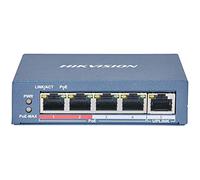 Hikvision Conmutador DS-3E0105P-E/M - 5 puertos PoE 10/100 Mbps No gestionado Negro