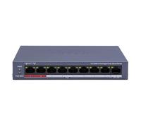 Switch Hikvision DS-3E0109P-E/M(C) 8 puertos PoE 10/100 Mbps y 1 uplink, protección 6 kV