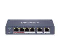 Switch hikvision ds-3e1106hp-ei de 6 puertos 10/100mbps poe+