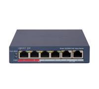 Switch Hikvision DS-3E1106P-EI 6 Puertos Fast Ethernet PoE Gestión Inteligente y Protección