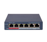 Switch Hikvision DS-3E1106P-EI/M 6 puertos PoE gestionado compacto metalico