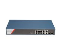 Switch Hikvision DS-3E1512HP-SI-8P2T2F de 12 Puertos 130W Gigabit PoE+