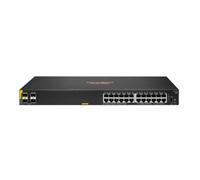 Hewlett Packard Enterprise Aruba 6100 24G Class4 PoE 4SFP+ 370W Gestionado L3 Gigabit Ethernet (10/100/1000) Energía sobre Ethernet (PoE) 1U Negro