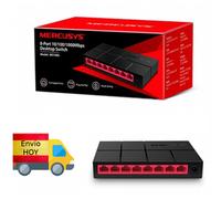 SWITCH HUB 8 PUERTOS RED ETHERNET LAN 1000 Mbps Gigabit ALTA VELOCIDAD