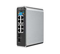 Switch Industrial PoE Cloud Capa 2 Ruijie Reyee 8 Puertos RJ45 + 2 SFP Gigabit