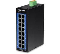 TRENDnet, TI-G160I, Switch DIN-Rail Industrial Gigabit L2 Administrado de 16 Puertos, conmutador de Capa 2, Capacidad de conmutación de 32 Gbps