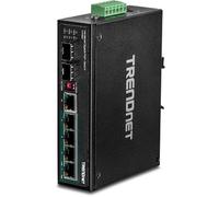 TRENDnet, TI-PG62, Switch DIN-Rail PoE+ Gigabit Industrial de 7 Puertos