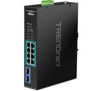 Switch Industrial TRENDnet TI-PGM102 10 Puertos Gigabit PoE+ 240W Rail DIN