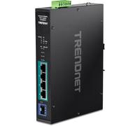Switch Industrial Trendnet TI-PGM541 PoE+ Gigabit 5 Puertos Raíl DIN