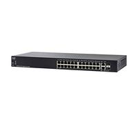 Switch inteligente SG250-26 de Cisco de 26 puertos Gigabit Ethernet (GbE) con 24 puertos RJ45 Gigabit Ethernet y 2 puertos combinados SFP Gigabit Ethernet, protección limitada de por vida (SG250-26-K9-EU)