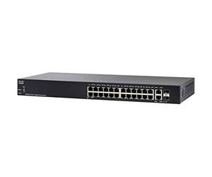 Switch inteligente SG250-26 de Cisco de 26 puertos Gigabit Ethernet (GbE) con 24 puertos RJ45 Gigabit Ethernet y 2 puertos combinados SFP Gigabit Ethernet, protección limitada de por vida (SG250-26-K9-EU)