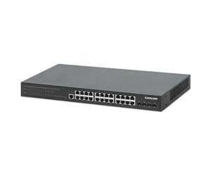 Switch Intellinet 561846 24 Puertos Gigabit PoE+ 4 SFP+ L2+ Gestionado Rack 1U