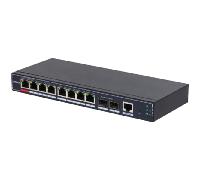 switch it dahua dh-sg4010p-2f 10-port managed desktop gigabit switch 8-port poe