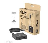 Switch KVM Club 3D CSV-2511 USB-C Bidireccional 8K 2x DisplayPort PD 100W