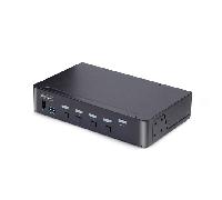 switch kvm de 4 puertos displayport 8k 60hz dp 1.4 - 6x usb