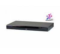 Switch KVM por IP multi-interfaz Cat 5 de 16 puertos de 1 consola local y 1 consola remota con Virtual Media (1920 x 1200) - 1920 x 1200 Pixeles - Ethernet - Montaje en rack - 1U - Negro