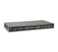 Switch de Red LevelOne FGU-5021 50 Puertos Fast Ethernet 2 Combo SFP Montaje en rack