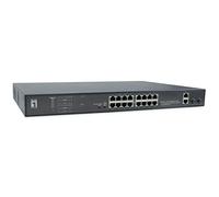 Switch Level One NO GESTION 16P 10/100 PoE 270W + 2 GIGABIT + 2 SFP