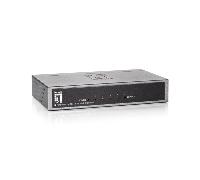 LevelOne Interruptor/Conmutador FEU-0511, gris