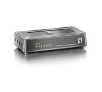 SWITCH LEVEL ONE NO GESTION 5 PUERTOS 10/100 MINI NO RACK BASE MAGNETICA