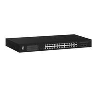 Switch LevelOne GEP-2841 Gestionado 24 Puertos Gigabit PoE 2 SFP Rack 1U