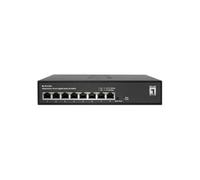 Switch - LEVELONE - GES-2208 - 8 puertos - Gigabit - Filtraje IGMP Snooping - VLAN 802.1Q