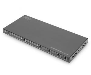 Switch Matrice Hdmi 4x2 Digitus, 4k/60hz | HDMI 2.0, HDCP 2.2 - HDR10+, HLG, ARC, Dolby Vision, conmutador EDID - Audio (Toslink S/PDIF, estéreo de 3,5 mm)