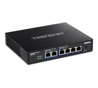 TRENDnet, TEG-S762, Conmutador de 6 Puertos 10G, 4 Puertos 2.5G RJ-45 Base-T, 2 Puertos 10G RJ-45, Capacidad de conmutación de 60 Gbps, Montaje en Pared, Conexiones de Red de 10 Gigabit, Negro