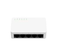 Switch no gestionado 5 Puertos GB RJ45, Carcasa de plástico, Ideal para Redes pequeñas y conexión de Dispositivos con Alto Ancho de Banda.