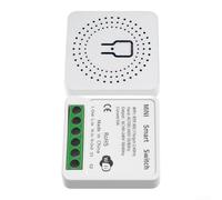 Switch para compacto para Empotrar 42mm Switch para compacto | Control por voz para alexa Google, 16A para carga máx, sin hub necesario, app remota, compatible para ios Android