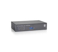 SWITCH NO GESTIONABLE LEVEL ONE FGP-1000 10P 8xPoE 100Mb 1xGb 1xGb SFP 120W CARCASA METALICA FGP-1000