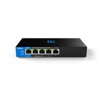 Switch PoE+ multigigabit Linksys no administrado de 5 Puertos y 2,5 G | Ethernet bajo Consumo | Control dúplex Completo | Oficinas pequeñas y domésticas | Sin Ventilador y metálico | PoE+ de 60 W