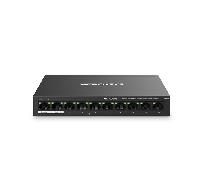 SWITCH POE+ NO GESTIONABLE MERCUSYS MS110P 10P 10/100 CON 8P POE+ 65W ETHERNET MINI DESKTOP